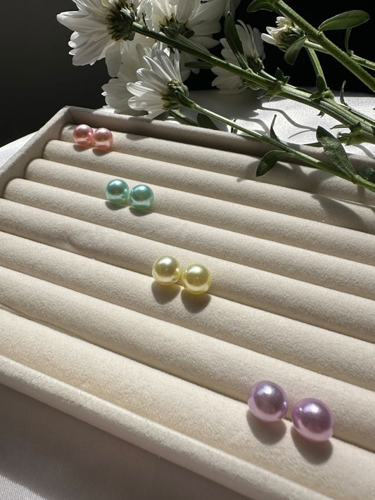 Lady Pearl Studs - Pastel Edition