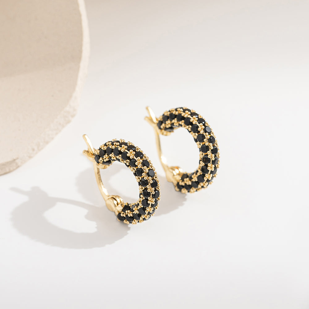 Zircona Hoop Earrings