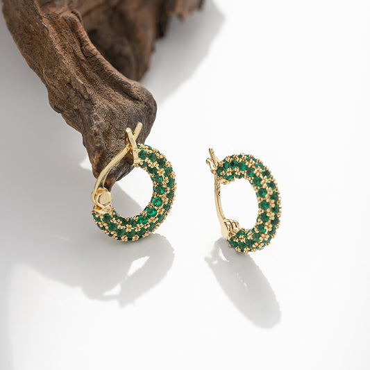 Zircona Hoop Earrings