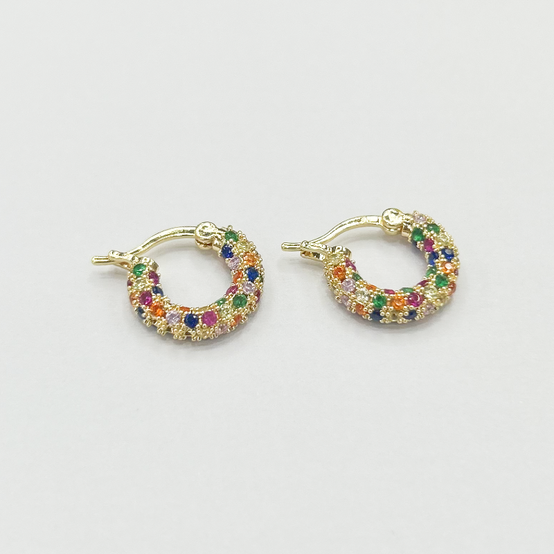 Zircona Hoop Earrings