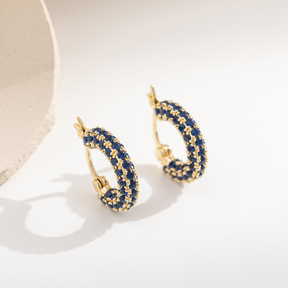 Zircona Hoop Earrings